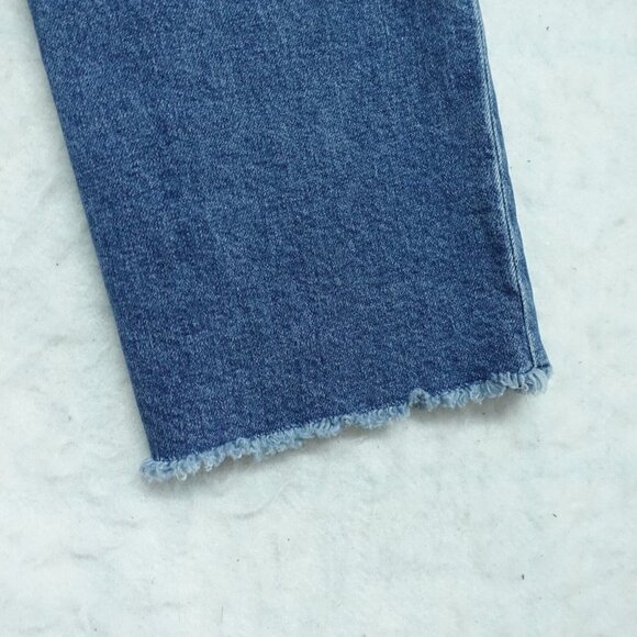 Articles of Society Straight Leg Jeans Women's Size 28 Blue Cotton Distressed - Picture 12 of 14